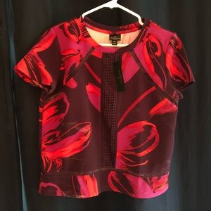 Short sleeve floral blouse